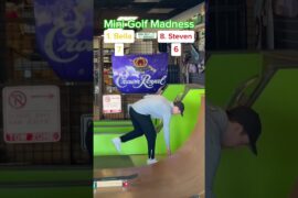 MINI GOLF MADNESS! ROUND 1, 1. Bella vs 8. Steven (Holes 3-4) #golf #minigolf #viral #puttputt