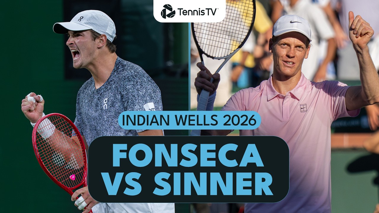 Joao Fonseca vs Jannik Sinner First Meeting Highlights | Indian Wells 2026