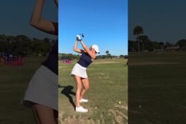 Amazing Golf Swing you need to see | Golf Girl awesome swing | Golf shorts |  Tate Hadges