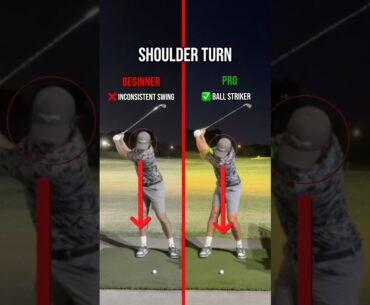 Good shoulder turn = Extra distance 💥 #golf #golfshorts #golfswing #golfswingtips #golfcoach
