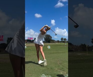 Amazing Golf Swing you need to see | Golf Girl awesome swing | Golf shorts |   Scarlett Schremmer