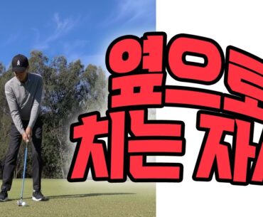 옆방향으로 치는 골프스윙  #라이트사이드스윙