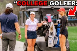 We called out 2 College girls on the golf course...