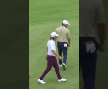 Cam Smith drains a DEEP putt on hole 14 🔥