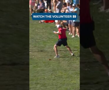 Going 5-hole on the volunteer 😂