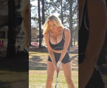 Amazing Golf Swing you need to see | Golf Girl awesome swing | Golf shorts | Kaelee Rene