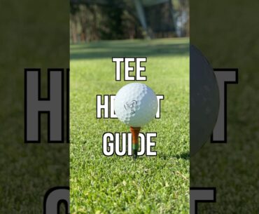 Your Ultimate Tee Height Guide! SAVE this video! #golftips #golfgear #golfer #golfcoach #golfing