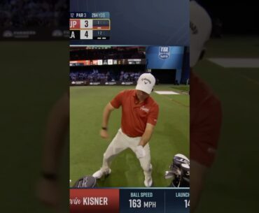 Kiz to 6 feet… then hit the dance 🕺 #golf #tgl