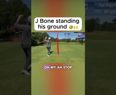 J Bone showing what he's made of 😎 @Bobdoessports #golf #shorts #bds