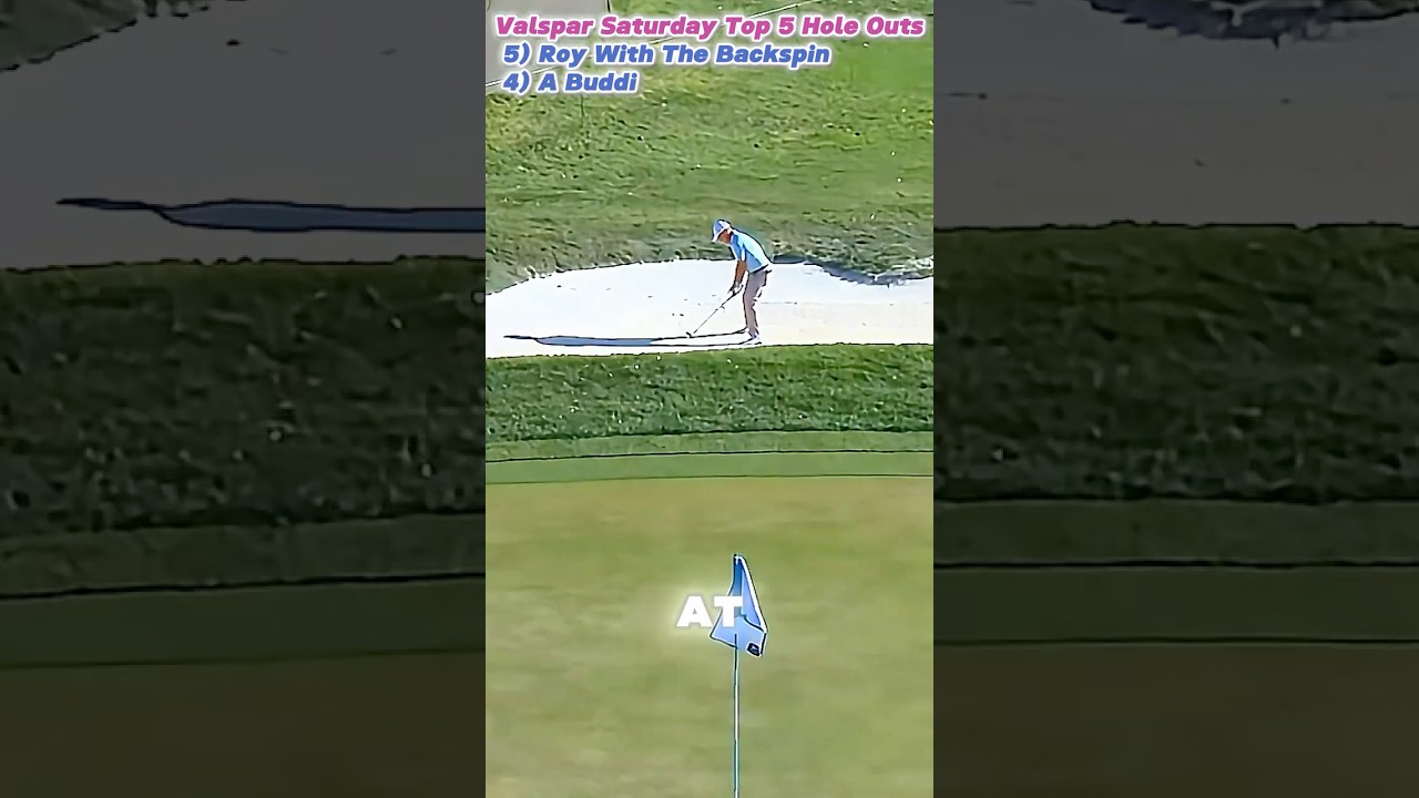Hole-Out Highlight Reel 😱 Valspar Saturday’s Best 5 JARS