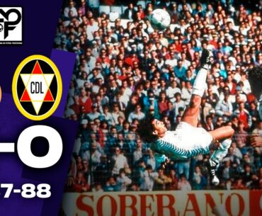 EL SEÑOR GOL de HUGO SÁNCHEZ 👑 Real Madrid 2-0 CD Logroñés - Temporada 87-88 – J32 📢 Sonido Ambiente