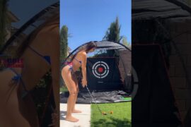 Amazing Golf Swing you need to see | Golf Girl awesome swing | Golf shorts | Brittany Catore