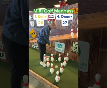 1. Bella vs 4. Danny SEMI-FINAL (Holes 13-14) #golf #minigolf #viral #puttputt #sports #puttputtgolf
