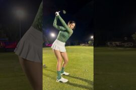 Amazing Golf Swing you need to see | Golf Girl awesome swing | Golf shorts | Jantra Le Moon