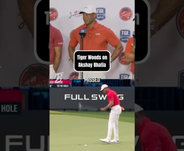 Would Tiger Woods Have Played TGL If Akshay Bhatia Was There? 🤔 #tglseason2 #jupiterlinks #tglfinal