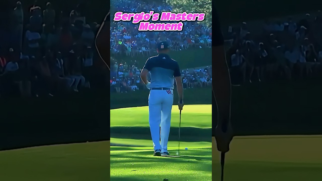 Masters 2017: Sergio Par-5 #15 Sets Up EAGLE 🔥⛳️ #golf #shorts