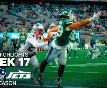 New England Patriots vs New York Jets Game Highlights | 2025 NFL Season Week 17