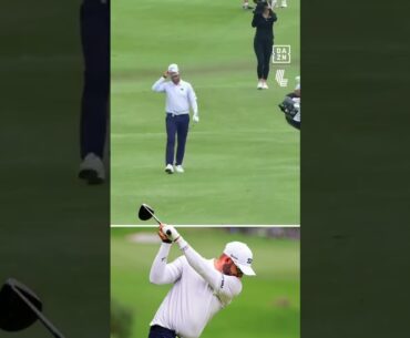 Dean Burmester was very happy with that 🙂‍↕️ #LIVGolf