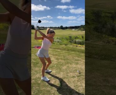 Amazing Golf Swing you need to see | Golf Girl awesome swing | Golf shorts | Lucy Robson