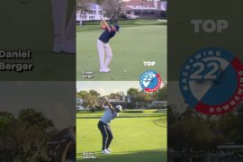 Daniel Berger & Scottie Scheffler swinging to the same tempo at the PGA Arnold Palmer Invitational