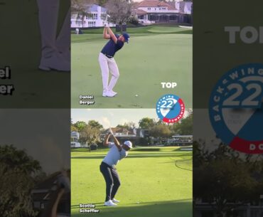 Daniel Berger & Scottie Scheffler swinging to the same tempo at the PGA Arnold Palmer Invitational