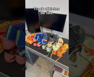 Track Athletes Be Like #trackspikes #runningshoes #trackandfield #trackandfieldlife