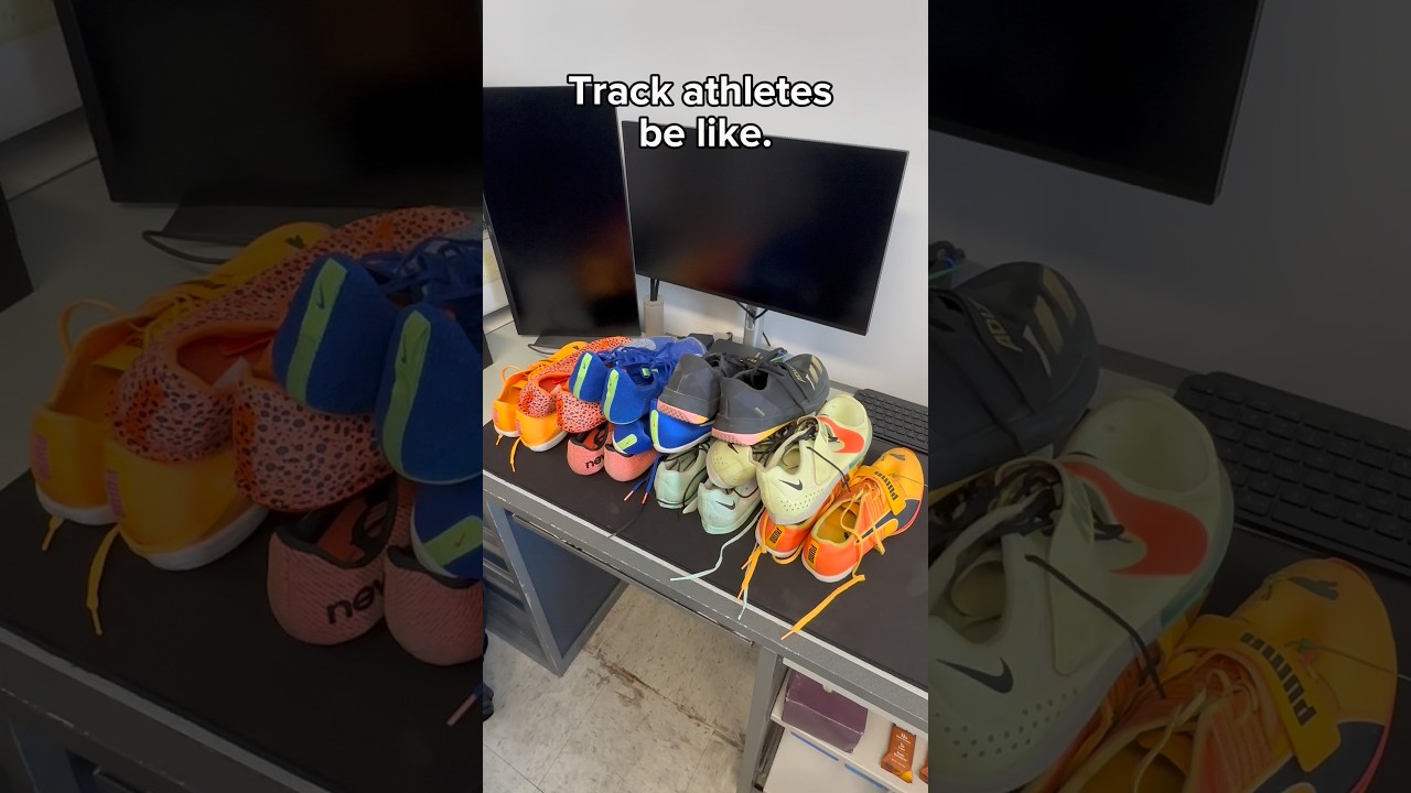 Track Athletes Be Like #trackspikes #runningshoes #trackandfield #trackandfieldlife
