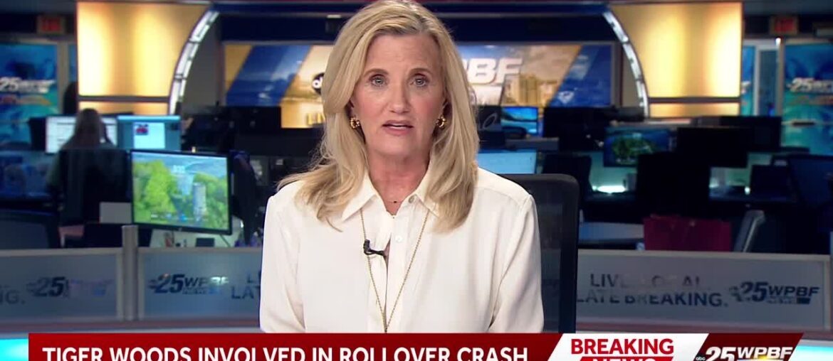 Tiger Woods involved in rollover crash in Florida