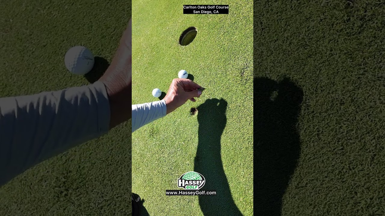 How To Repair a Pitch Mark Divot On a Green Correctly