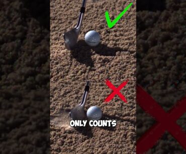 Will a Dirty Clubface Ruin Bunker Shots?  #golf #golfswing #golfskill #bunkershot #golftips