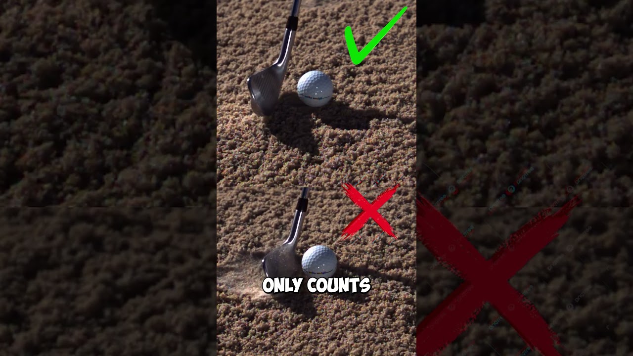 Will a Dirty Clubface Ruin Bunker Shots?  #golf #golfswing #golfskill #bunkershot #golftips