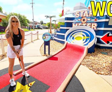 This Mini Golf Course Took Us To Hollywood!
