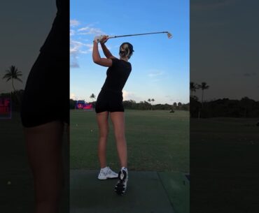 Amazing Golf Swing you need to see | Golf Girl awesome swing | Golf shorts | Emelie Sveed