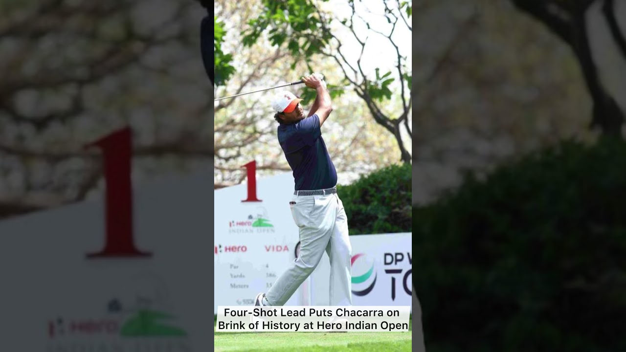 4-Shot Lead Puts Chacarra on Brink of History at @heroindianopen52  #dpworldtour #blackpink #golfer