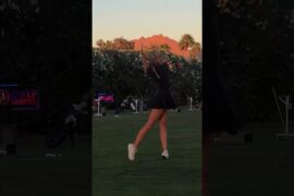 Amazing Golf Swing you need to see | Golf Girl awesome swing | Golf shorts | Emelie Sveed