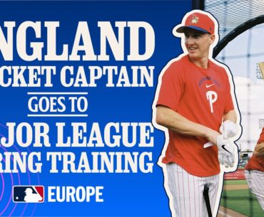 HARRY BROOK PUT THROUGH HIS PACES! England cricket captain spends 48hrs at Phillies Spring Training