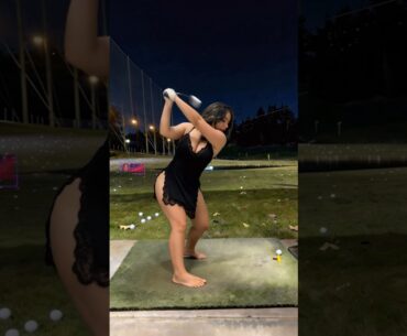 Amazing Golf Swing you need to see | Golf Girl awesome swing | Golf shorts | Clo Marol
