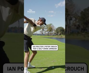Ian Poulter & Peter Crouch Test Out A Golf Swing Armband 😂