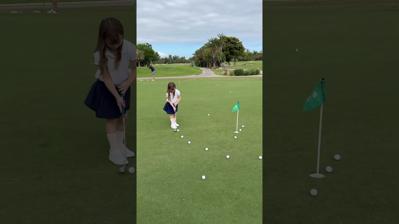 Golf Girl Guess If This Goes In 👇 #golfgirl #golf #golfskill #golfer #golfshorts