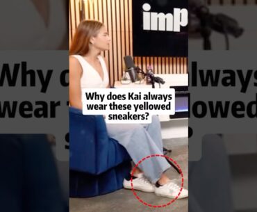 Why does Kai always wear these yellowed sneakers? #shorts#kaitrump#trump#celebrity