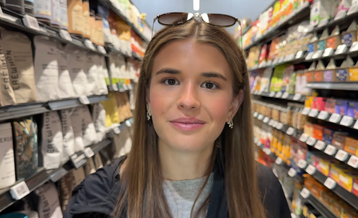 Kai Trump is facing backlash after she posted a video of herself shopping at Erewhon, which she described as 'the most expensive grocery store' (Kai Trump/YouTube)