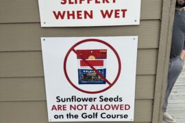 Sign at my local executive course.