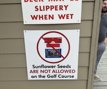 Sign at my local executive course.