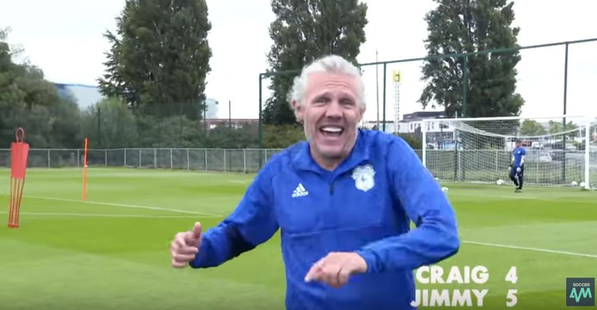 Soccer AM's Jimmy Bullard visited Cardiff City for a duel with Craig Bellamy