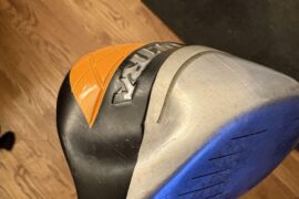 Buddy of mine just started golfing. Told me he dented his driver somehow. Send me this
