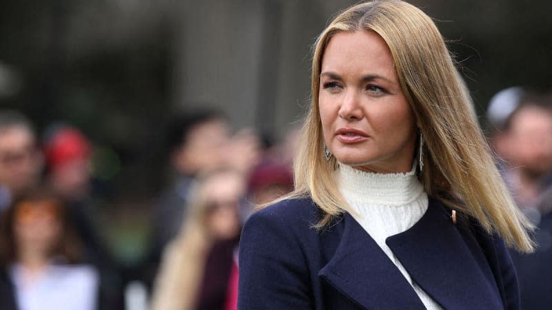 Vanessa Trump wanted to pose at a different angle due to the wind affecting her hair.MEGA