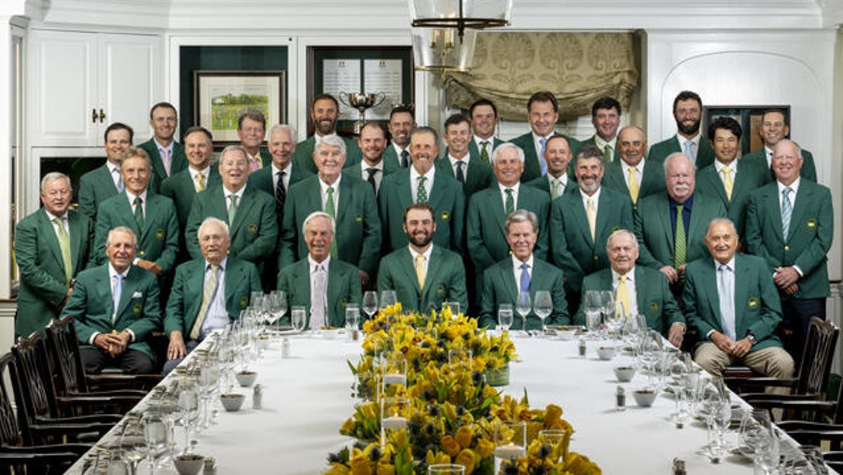 Masters Champions Dinners menu over the years at Augusta National