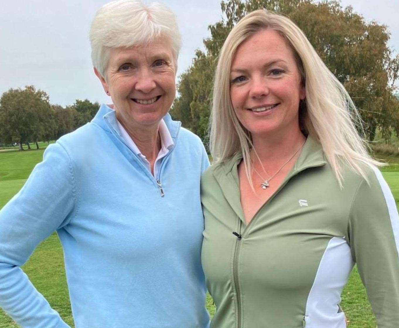 Canterbury Golf Club's Sarah Wetherell, left, and Ali Ord were too good for Boughton GC’s Becky Philpott and Joy Dunger