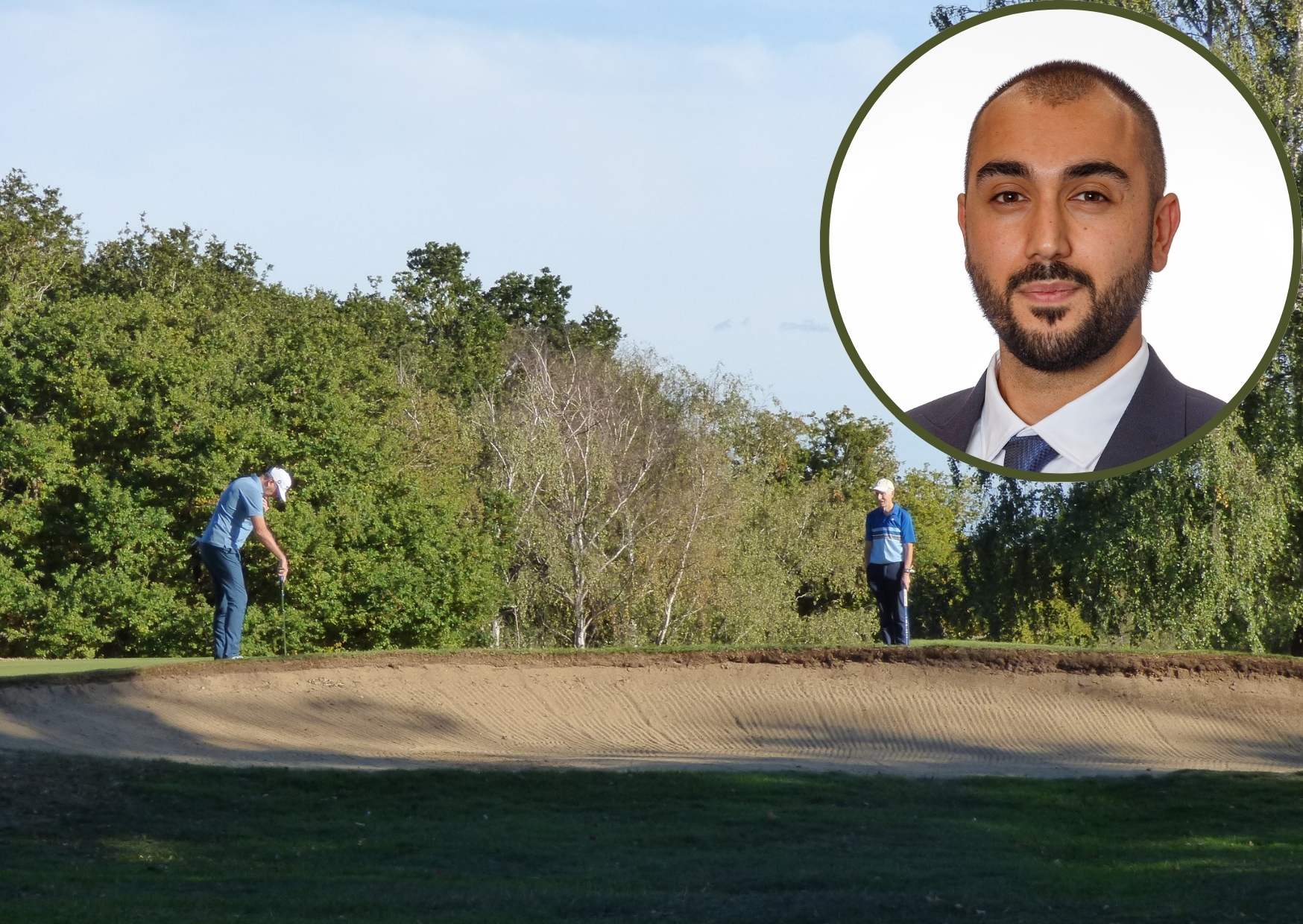 Crews Hill Golf Club and (inset) Enfield Council leader Ergin Erbil
