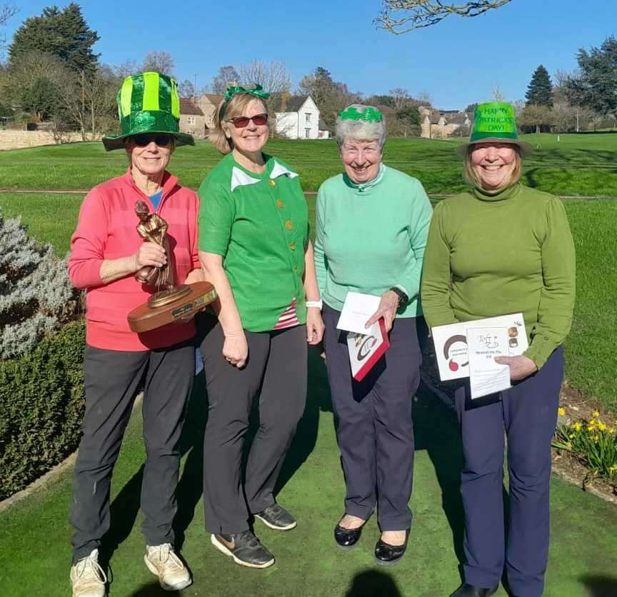 Winners in the Shamrock Stakes at Toft Golf Club.